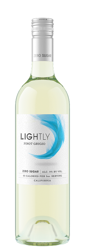 Lightly Wines Pinot Grigio wine bottle