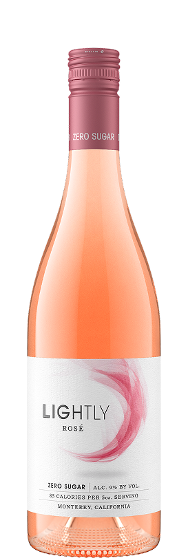 Lightly Wines Rose wine bottle